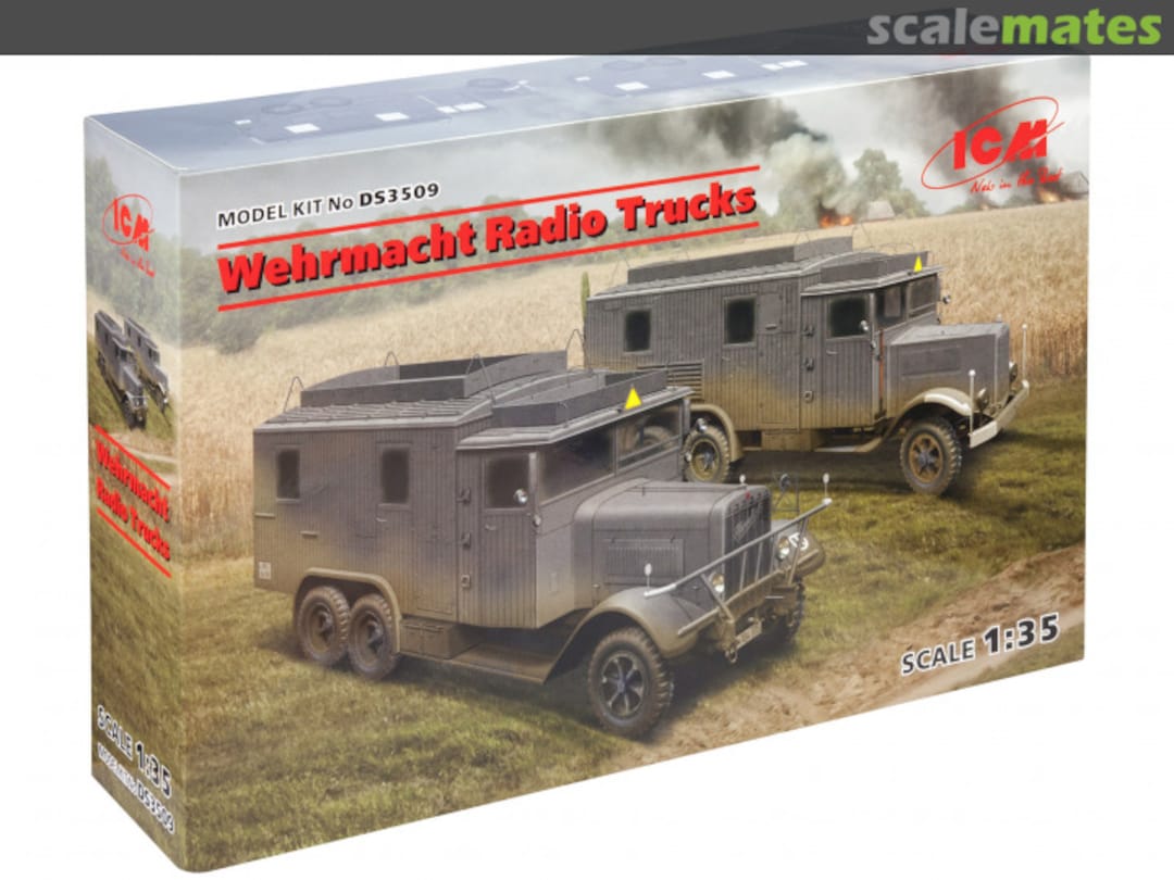 Boxart Wehrmacht Radio Trucks DS3509 ICM Boxart Wehrmacht Radio Trucks DS3509 ICM