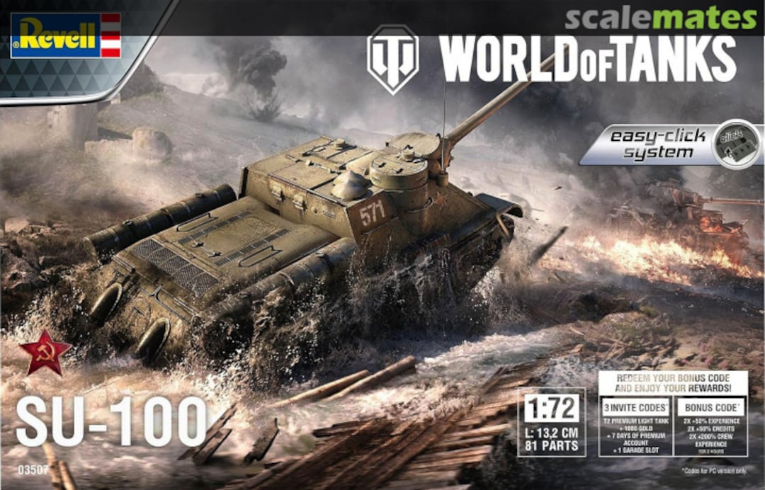 Boxart World of Tanks SU-100 03507 Revell