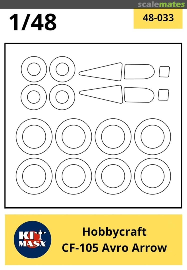 Boxart CF-105 Avro Arrow 48-033 Kit Masx Boxart CF-105 Avro Arrow 48-033 Kit Masx