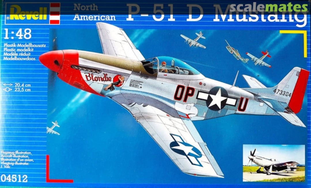 Boxart North American P-51 D Mustang 04512 Revell Boxart North American P-51 D Mustang 04512 Revell