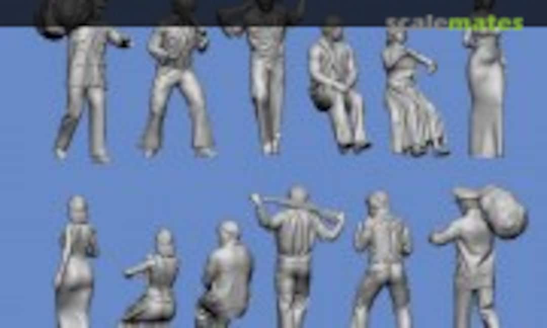 1:72 Marilyn Monroe, Elvis Presley, James Dean, etc. (Germania Figuren GF72-CIV-006) GF72-CIV-006