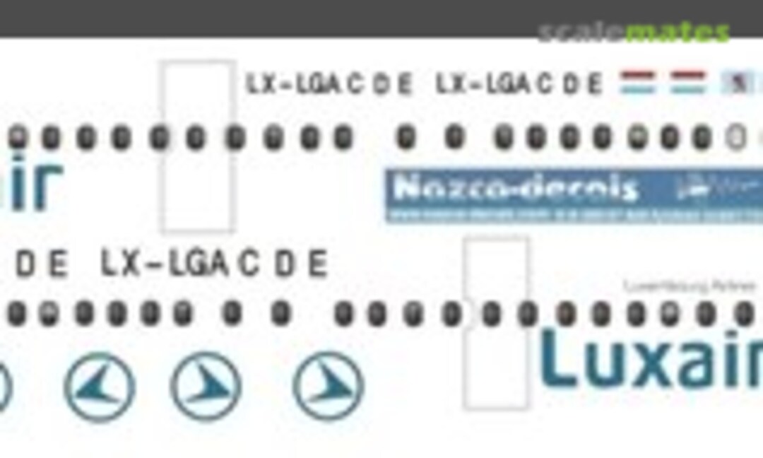 1:144 Dash-8 Luxair (Nazca decals D8-400-12) D8-400-12