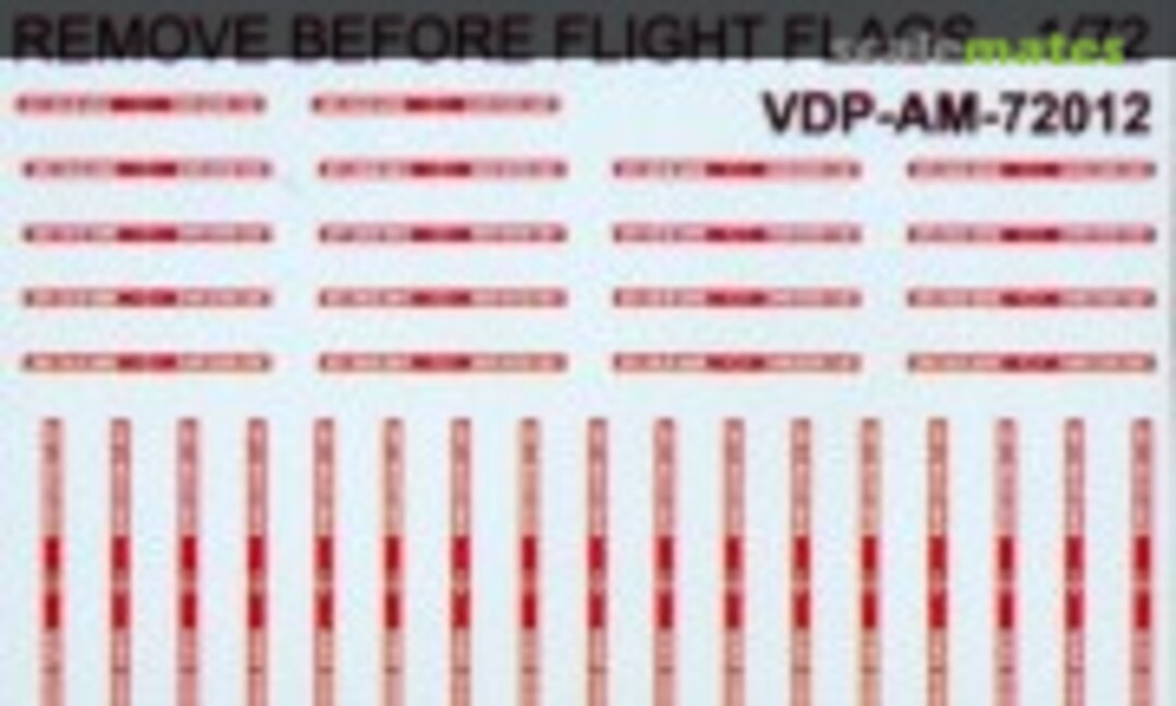 1:72 Remove before flight flags Various sizes (Viper Decal Products AM72012) AM72012