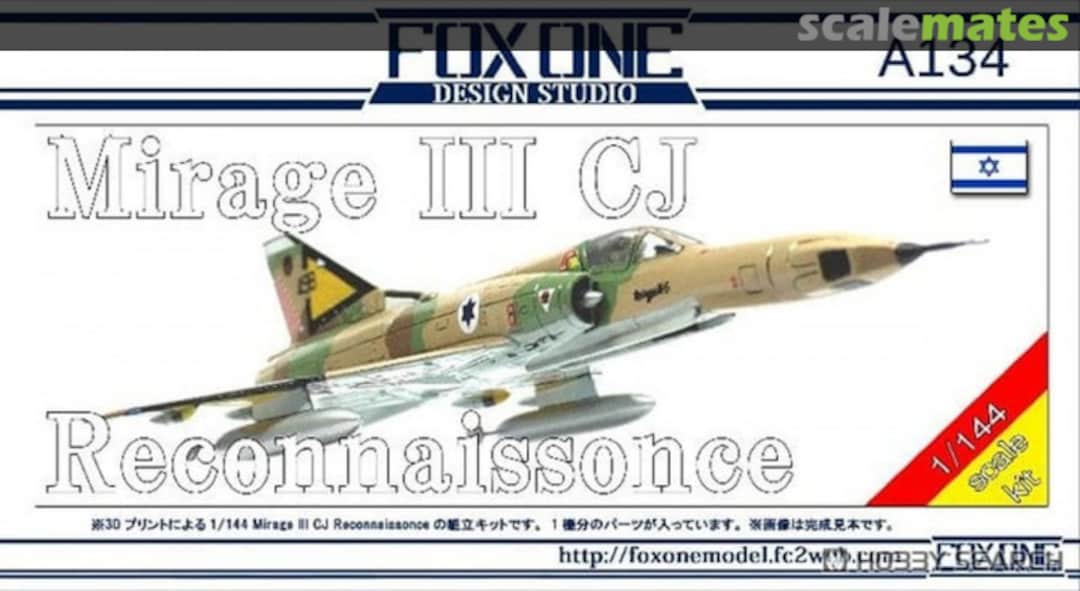 Boxart Mirage III CJ Reconnaissance A134 FoxOne Design Studio