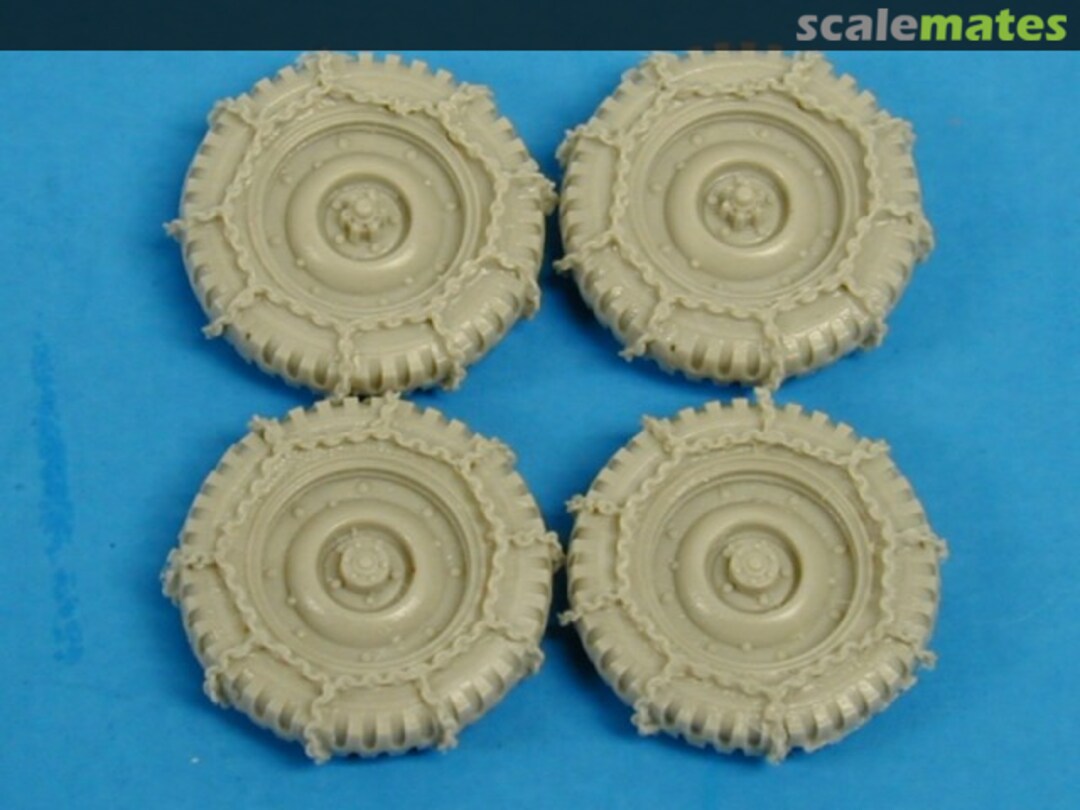 Boxart Jeep Wheels with Snow Chains TWS0050 Tank Workshop Boxart Jeep Wheels with Snow Chains TWS0050 Tank Workshop