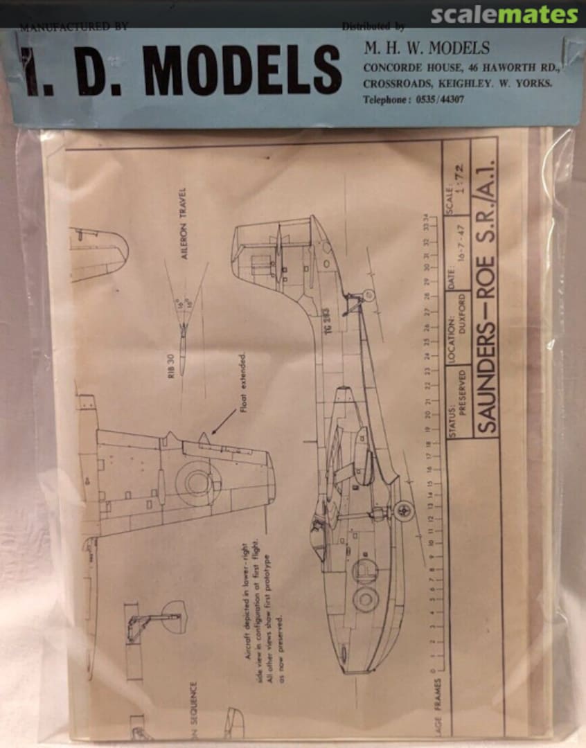 Boxart Saunders-Roe SR.A/1 ID Models Boxart Saunders-Roe SR.A/1 ID Models