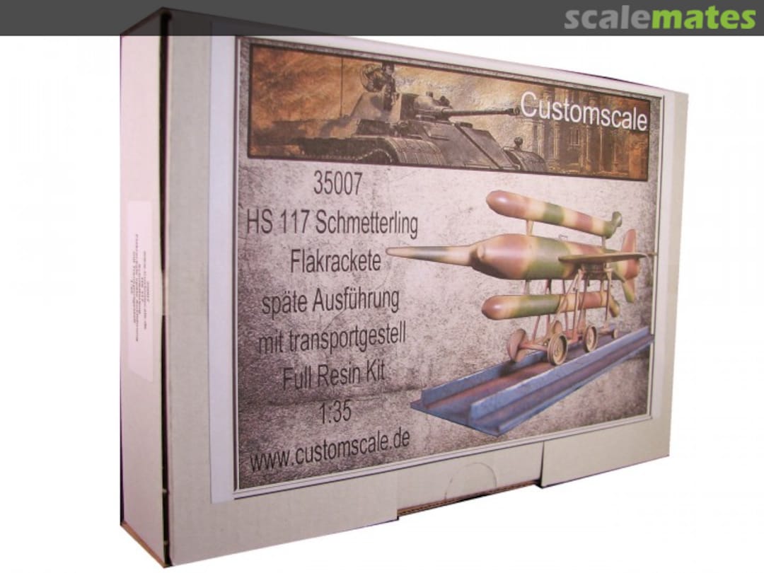 Boxart HS117 Schmetterling Flakrakete, sp 35007 Custom-Scale Boxart HS117 Schmetterling Flakrakete, sp 35007 Custom-Scale