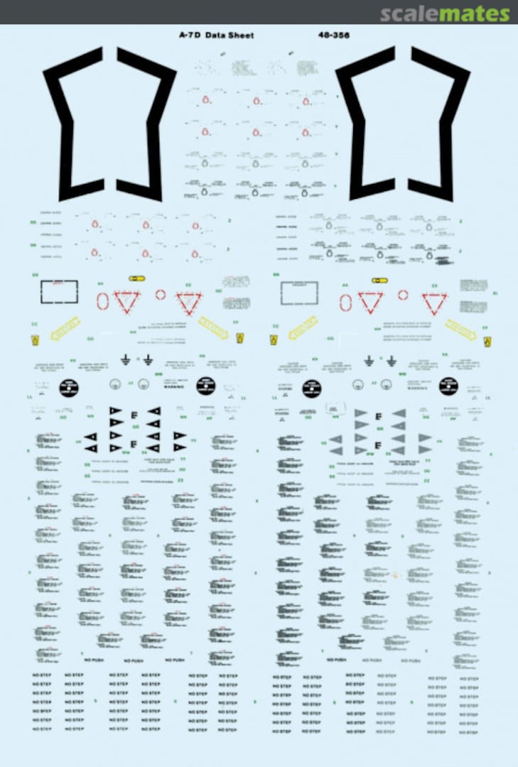 Boxart A7-D Corsair II data 48-356 SuperScale International Boxart A7-D Corsair II data 48-356 SuperScale International
