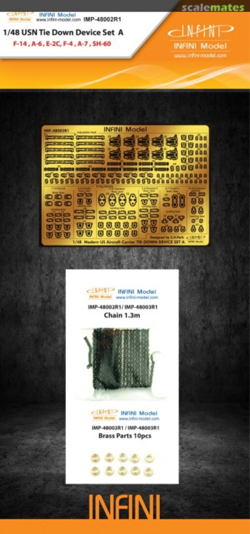 Boxart Tie Down Device Set A (Modern USN Aircraft) IMP-48002R1 INFINI Model Boxart Tie Down Device Set A (Modern USN Aircraft) IMP-48002R1 INFINI Model