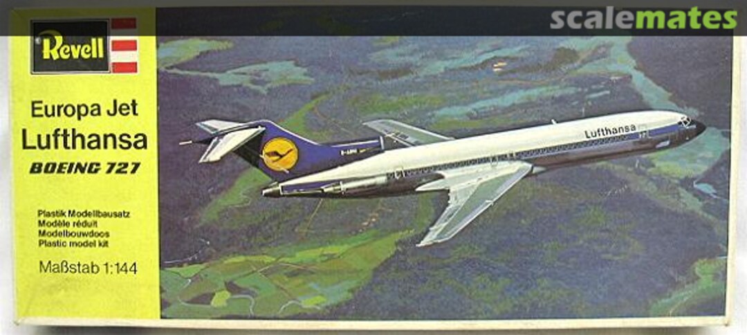 Boxart Lufthansa Boeing 727 H-240 Revell Boxart Lufthansa Boeing 727 H-240 Revell
