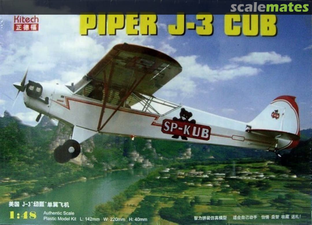 Boxart Piper J-3 CUB 08M-3310H Kitech Boxart Piper J-3 CUB 08M-3310H Kitech