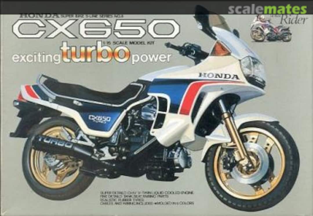 Boxart Honda CX650 Turbo with Rider MS-08 Union Model Boxart Honda CX650 Turbo with Rider MS-08 Union Model