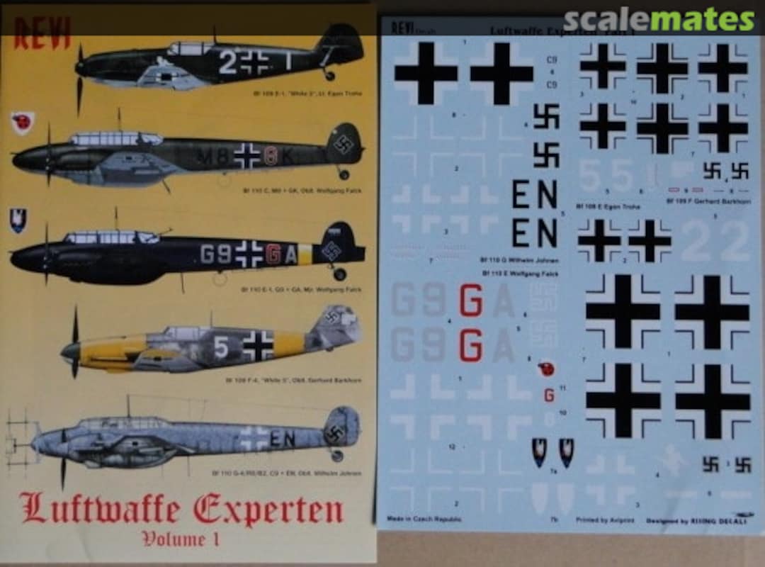 Boxart Luftwaffe Experten Volume 1 72 004 Revi Decals Boxart Luftwaffe Experten Volume 1 72 004 Revi Decals