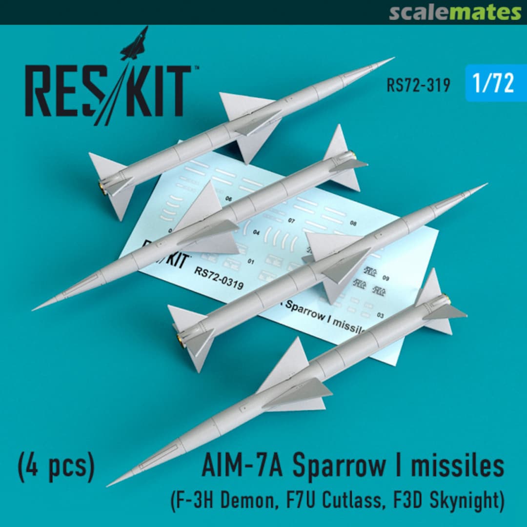 Boxart AIM-7A Sparrow I missiles RS72-0319 ResKit Boxart AIM-7A Sparrow I missiles RS72-0319 ResKit