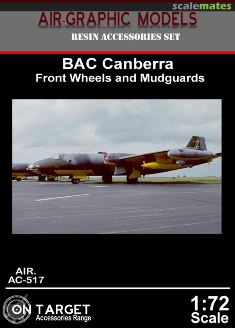 Boxart BAC Canberra Front Wheels and Mudguards AIR.AC-517 Air-Graphics Models