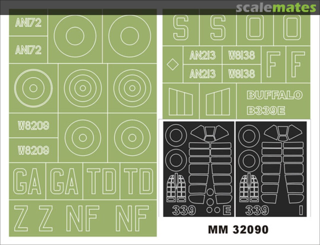 Boxart Brewster Buffalo B-339 (RAF) MM32090 Montex Boxart Brewster Buffalo B-339 (RAF) MM32090 Montex