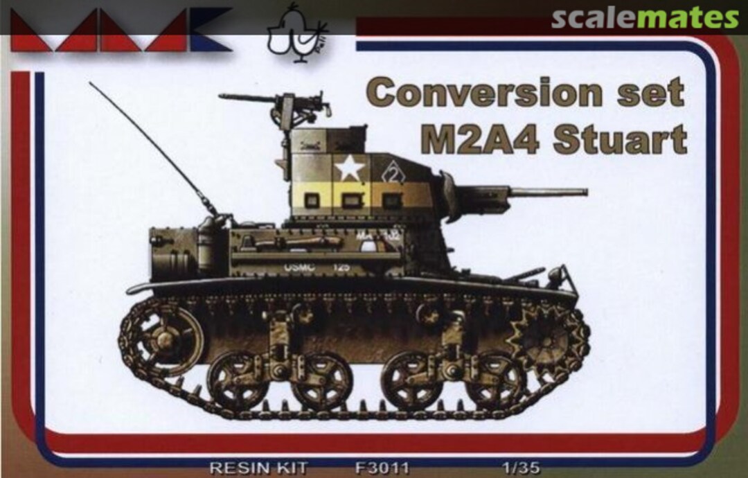 Boxart Conversion set M2A4 Stuart F3011 MMK Boxart Conversion set M2A4 Stuart F3011 MMK