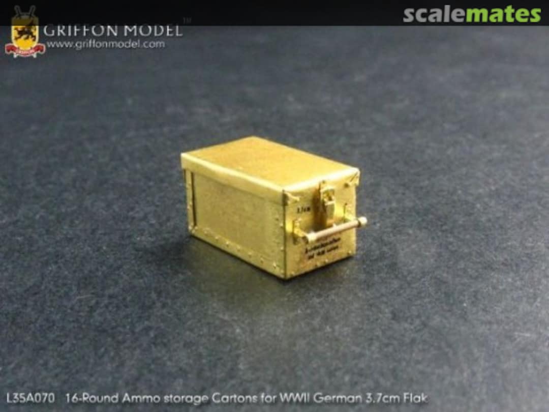 Boxart 16-Round Ammo Storage Cartons for 3.7cm Flak L35A070 Griffon Model Boxart 16-Round Ammo Storage Cartons for 3.7cm Flak L35A070 Griffon Model