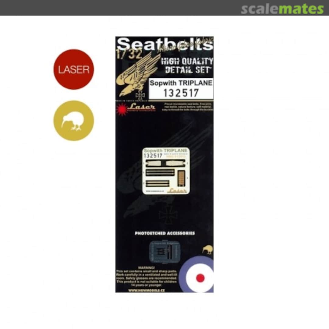Boxart Sopwith Triplane - Seatbelts Set 132517 HGW Models Boxart Sopwith Triplane - Seatbelts Set 132517 HGW Models