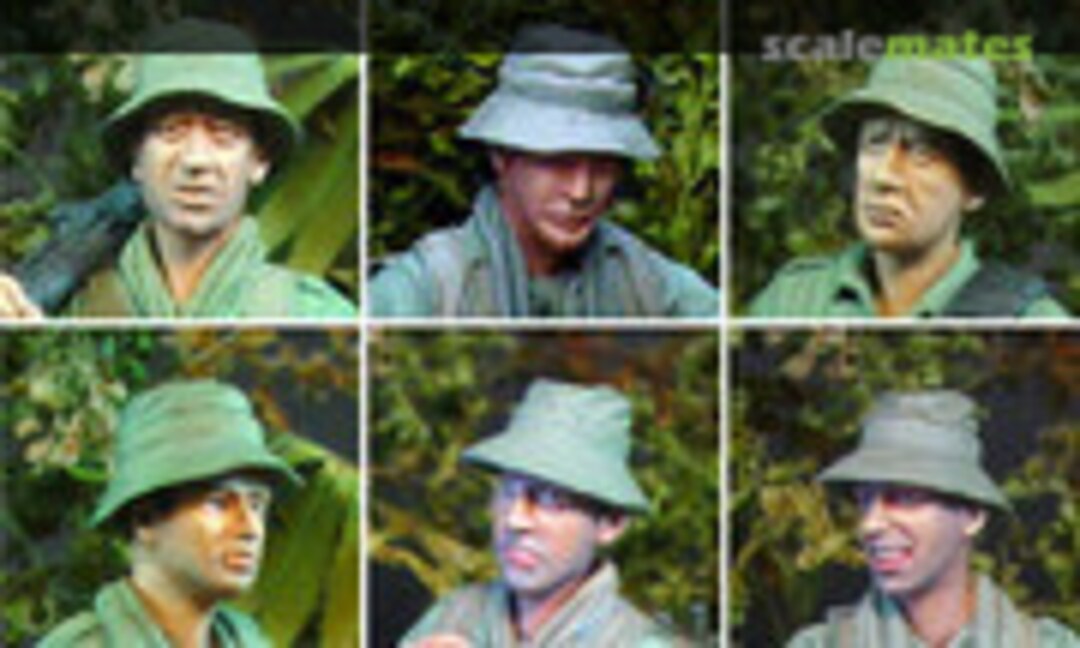 1:35 Australian Heads Vietnam - Bush Hats (Callsign Models CS35025) CS35025
