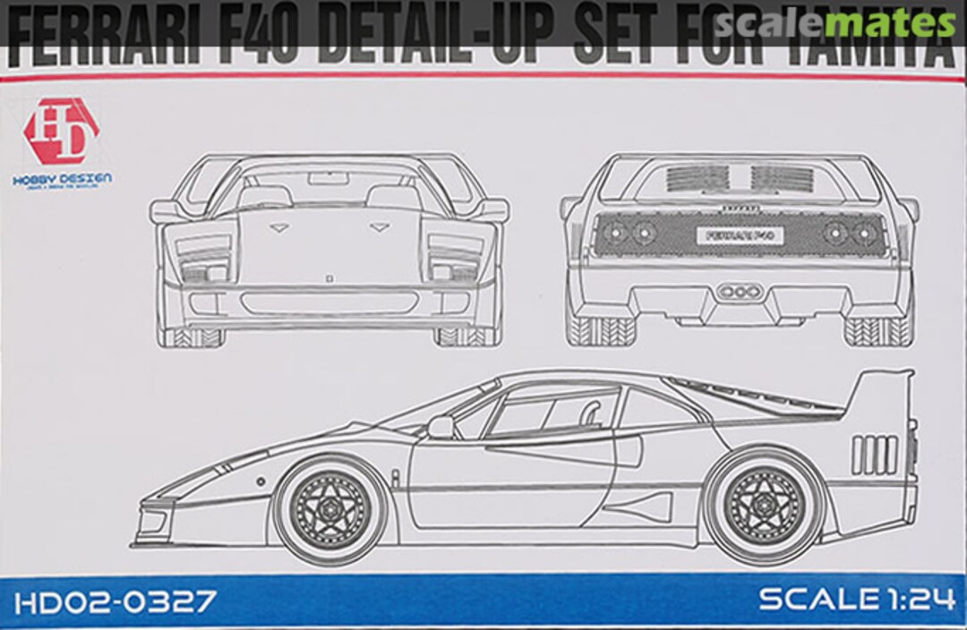 Boxart Ferrari F40 Detail-UP Set HD02-0327 Hobby Design Boxart Ferrari F40 Detail-UP Set HD02-0327 Hobby Design