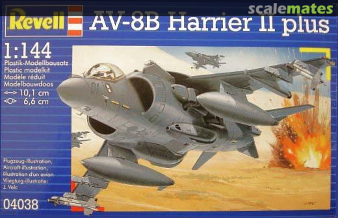 Boxart AV-8B Harrier II plus 04038 Revell Boxart AV-8B Harrier II plus 04038 Revell