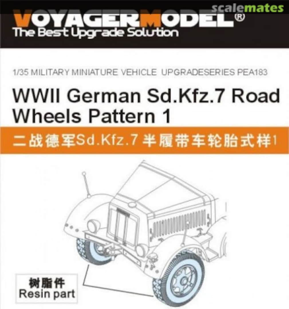 Boxart Sd.Kfz.7 Road Wheels PEA183 Voyager Model Boxart Sd.Kfz.7 Road Wheels PEA183 Voyager Model