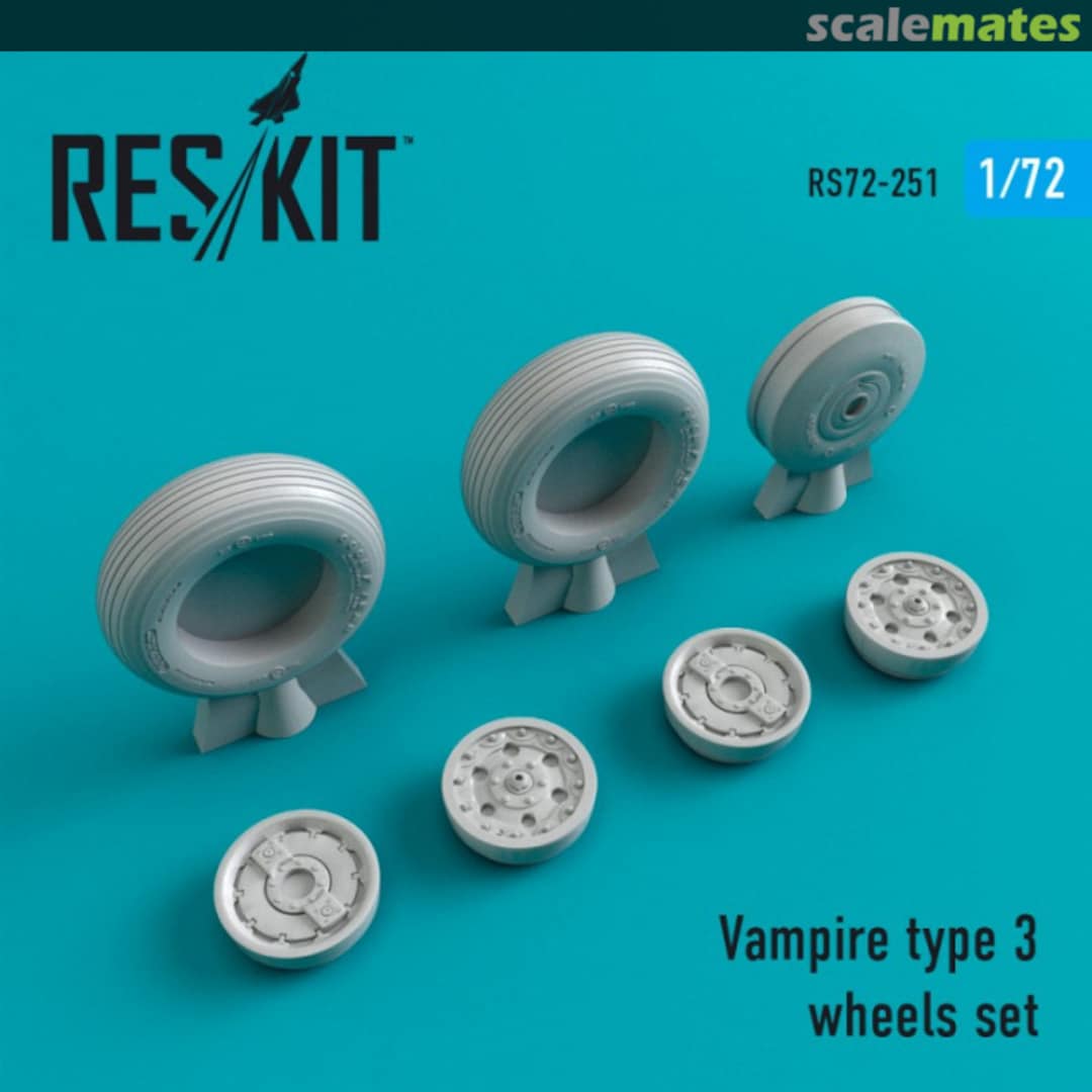 Boxart Vampire type 3 wheels set RS72-0251 ResKit Boxart Vampire type 3 wheels set RS72-0251 ResKit