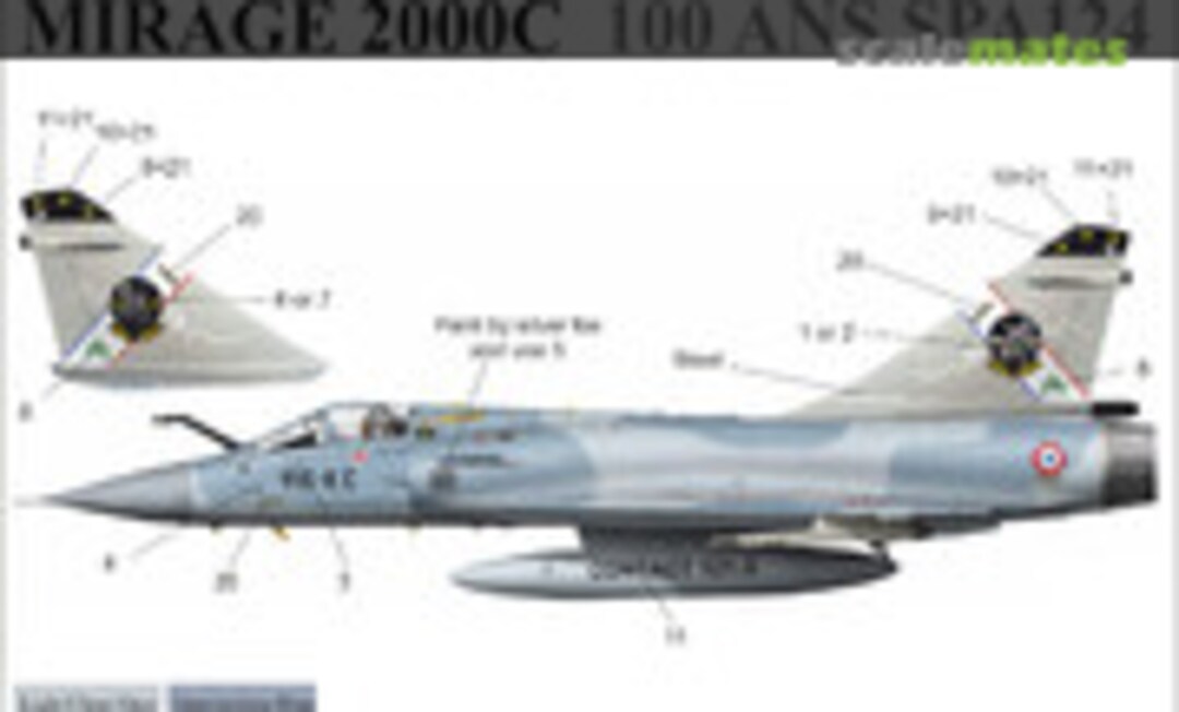 1:32 Mirage 2000C 100-ans SPA124 (UpRise Decal UR32101) UR32101