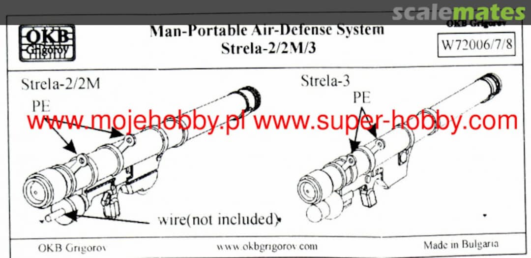 Boxart 9K32 Strela-2 (SA-7 Grail) Man-Portable Air-Defense System W72006 OKB Grigorov Boxart 9K32 Strela-2 (SA-7 Grail) Man-Portable Air-Defense System W72006 OKB Grigorov