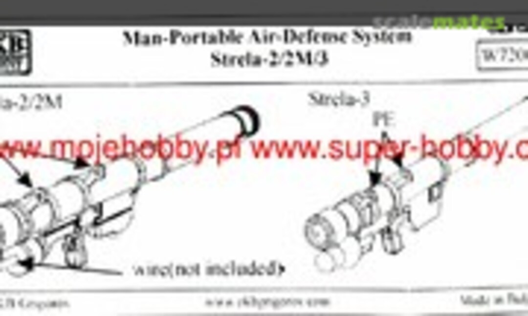 1:72 9K32 Strela-2 (SA-7 Grail) Man-Portable Air-Defense System (OKB Grigorov W72006) W72006