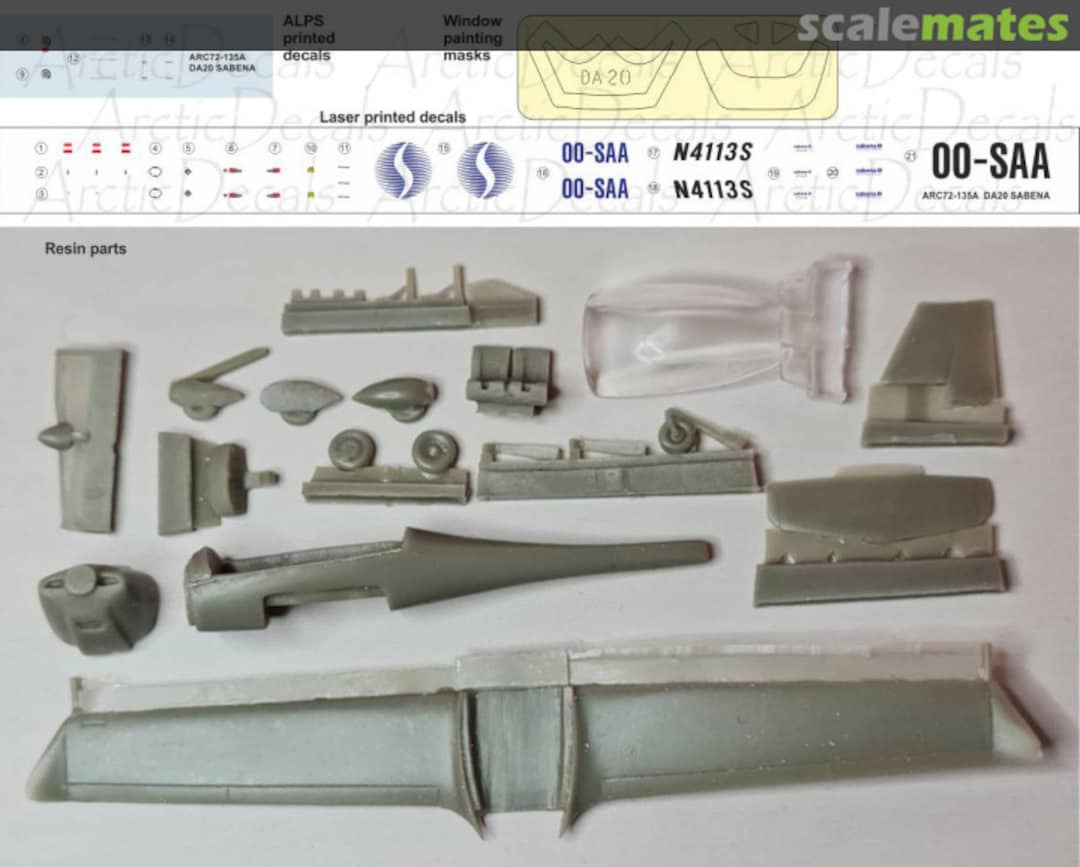 Contents Diamond DA20 C1 Eclipse ARC72-K09A Arctic Decals