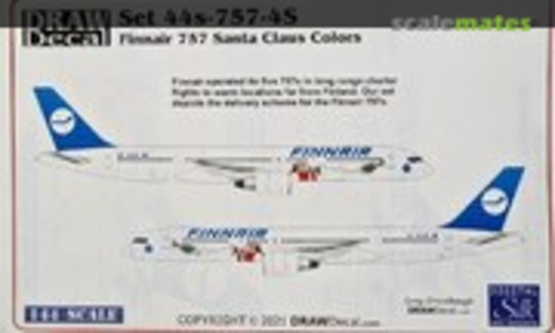 1:144 Finnair 757 Santa Claus Colors (Draw Decal 44S-757-4S)