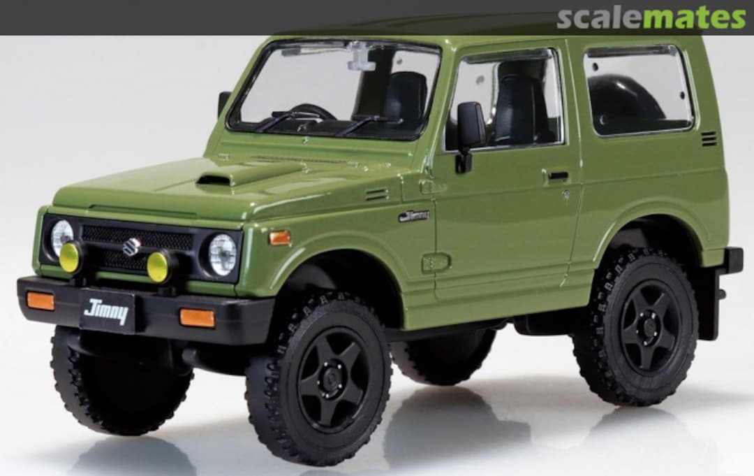 Boxart Suzuki JA11 Jimny Custom Wheels (Olive Green) 18CU-OG Aoshima Boxart Suzuki JA11 Jimny Custom Wheels (Olive Green) 18CU-OG Aoshima