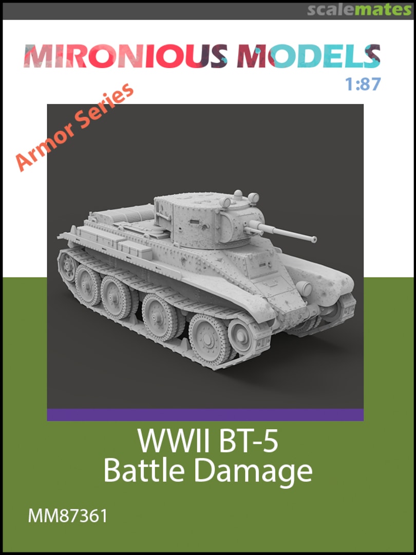 Boxart WWII BT-5 Battle Damage MM87361 Mironious Models