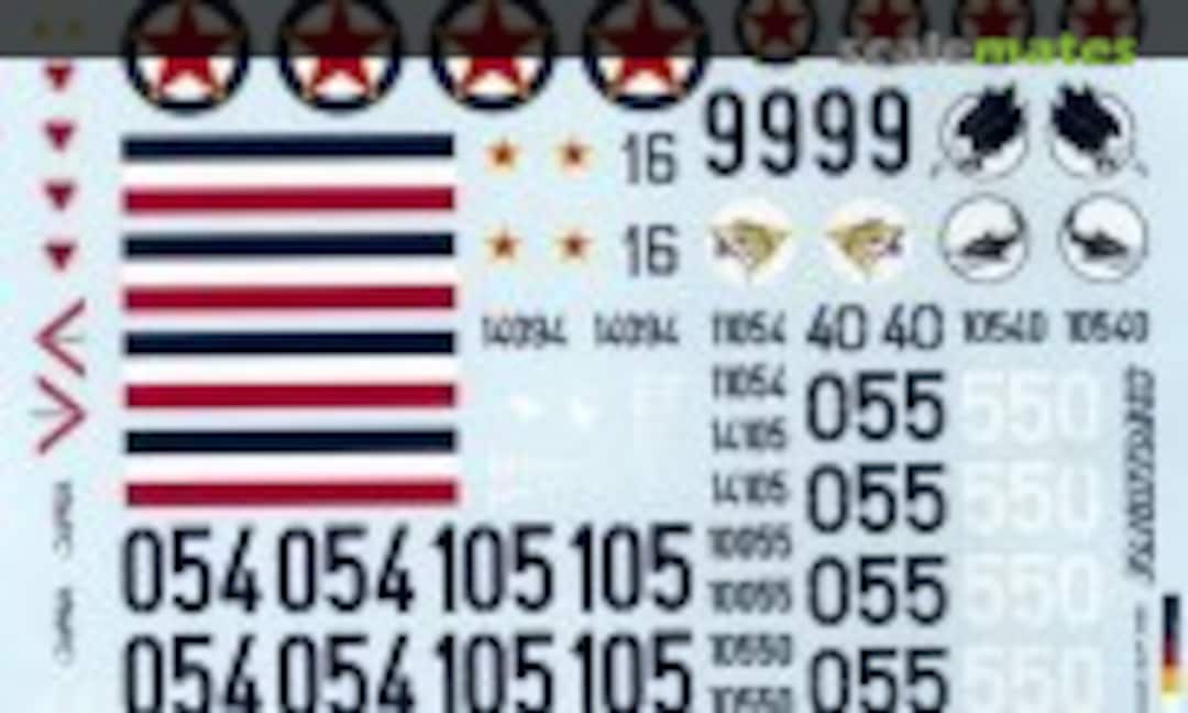 1:48 U.S. Jets in Yugoslav Air Force (Lift Here Decals B-48LH) B-48LH