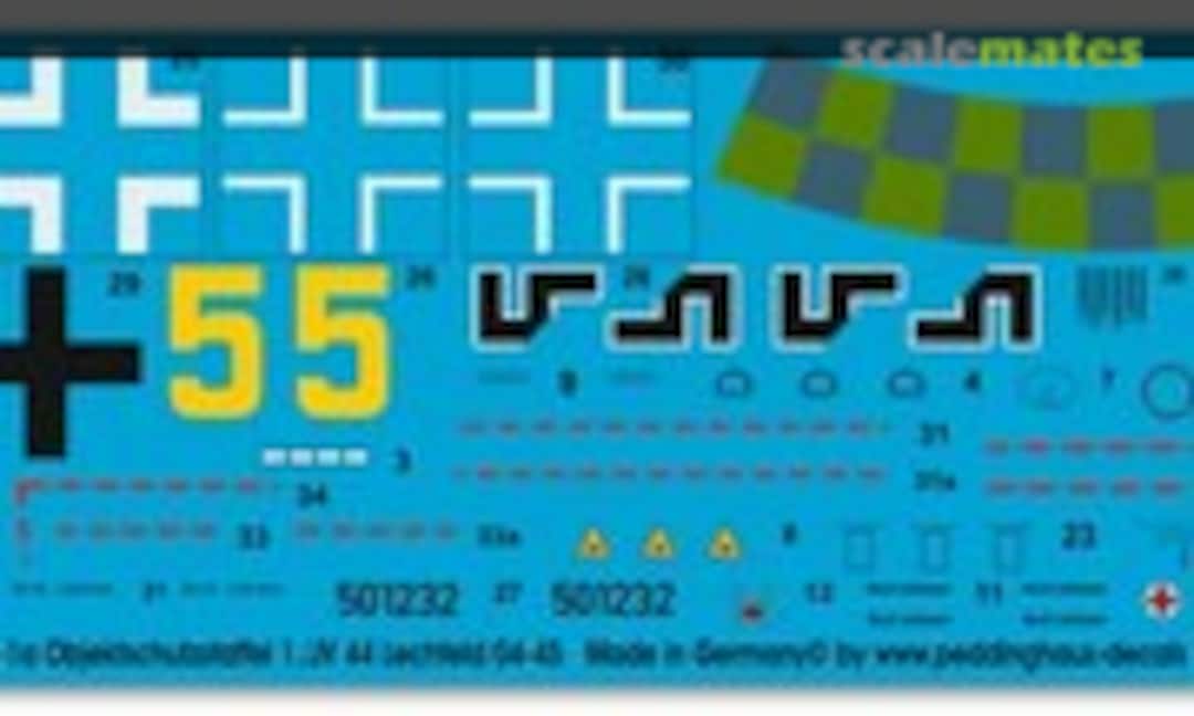 1:32 Me 262A-1a Objektschutzstaffel 1./JV 44 Lechfeld 04/45 (Peddinghaus-Decals EP 1917) EP 1917