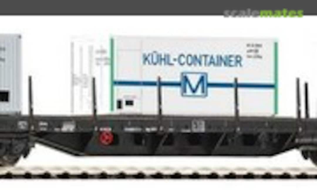 Flatcar w/3 containers Deutrans DR IV (Piko 54740)