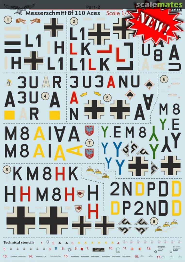 Boxart Messerschmitt Bf 110 Aces 72-228 Print Scale Boxart Messerschmitt Bf 110 Aces 72-228 Print Scale