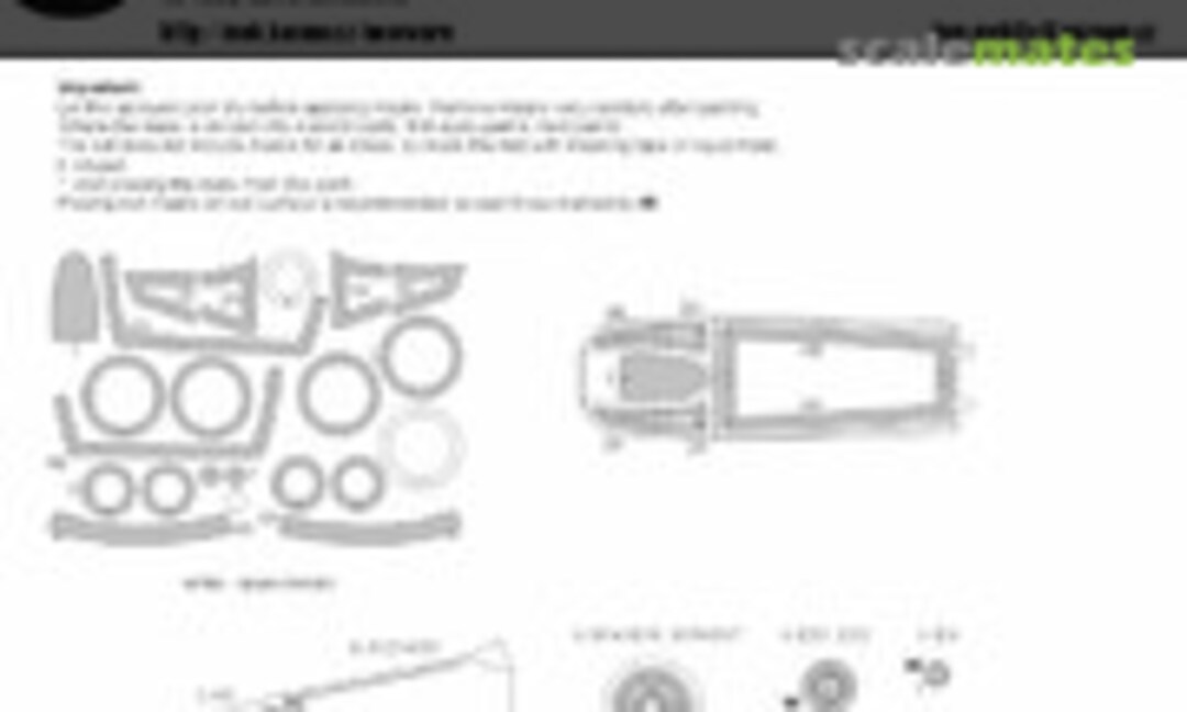 1:48 F-101 A/C Voodoo BASIC kabuki masks (New Ware NWAM0195) NWAM0195