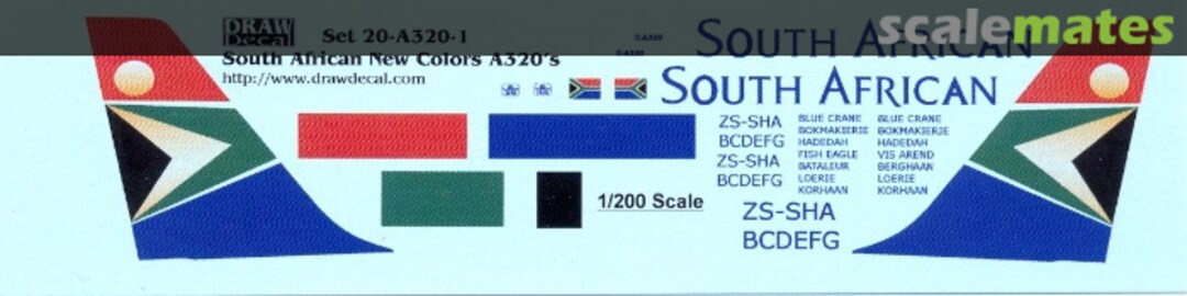 Boxart Airbus A320-231 20-A320-1 Draw Decal Boxart Airbus A320-231 20-A320-1 Draw Decal