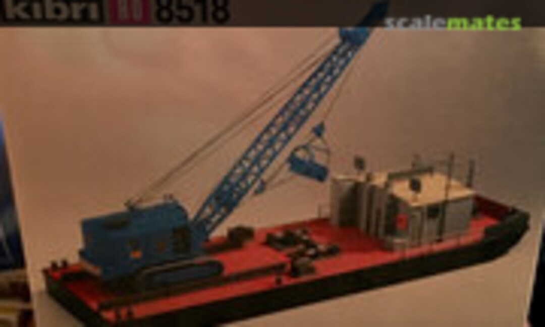 1:87 Menck Bagger auf Schwimmponton (Kibri 8518)