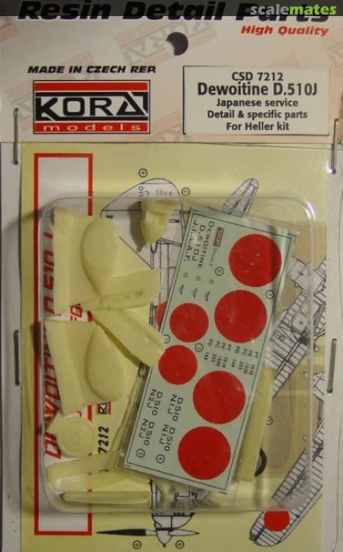 Boxart Dewoitine D.510J Japanese Service CSD7212 Kora Models Boxart Dewoitine D.510J Japanese Service CSD7212 Kora Models