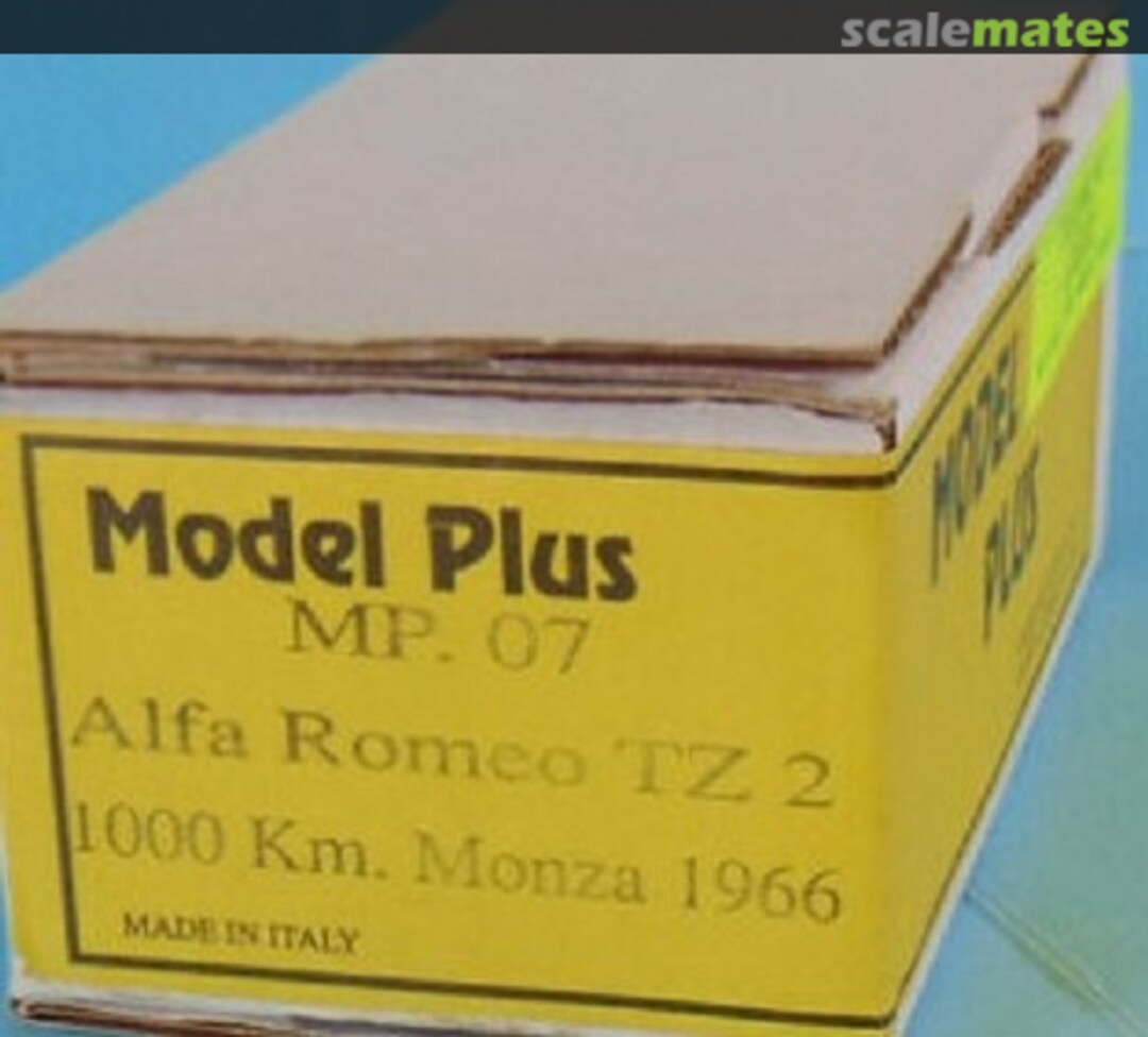 Boxart Alfa Romeo Giulia TZ2 MP.07 MG Model Plus Boxart Alfa Romeo Giulia TZ2 MP.07 MG Model Plus