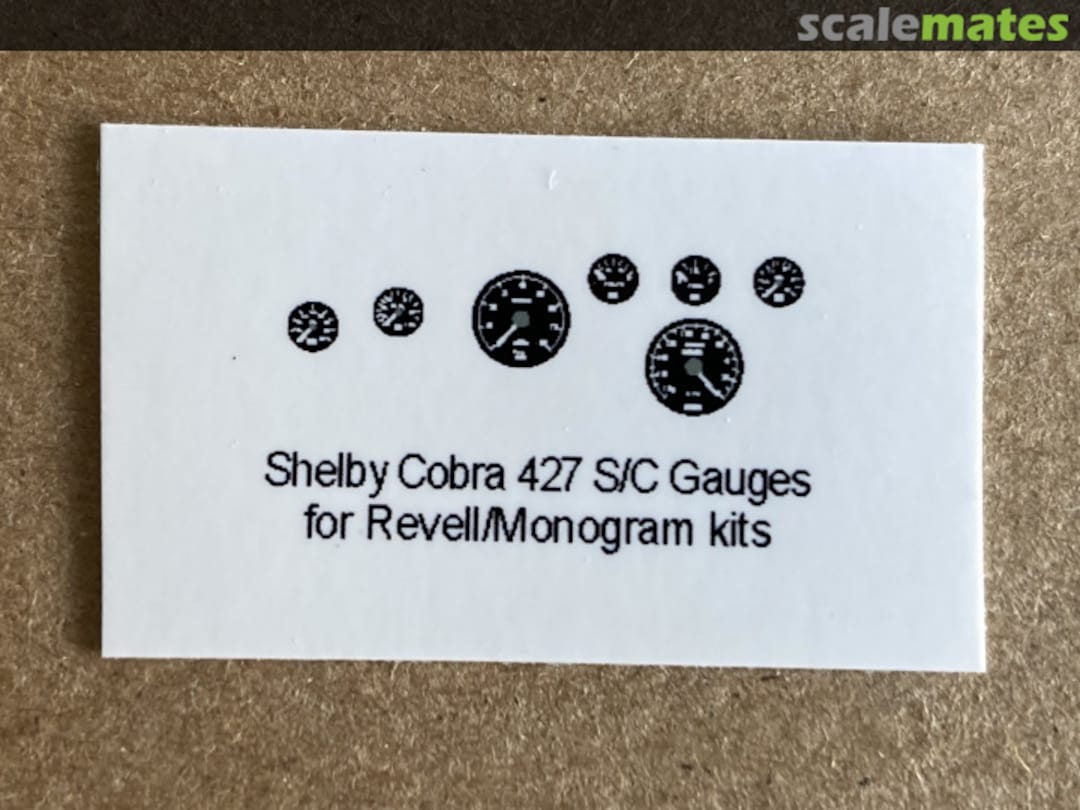 Boxart SHELBY COBRA 427 S/C GAUGE FACES Best Model Car Parts Boxart SHELBY COBRA 427 S/C GAUGE FACES Best Model Car Parts