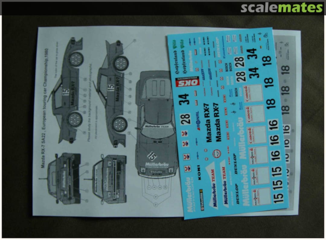 Contents Mazda RX-7 SA 22, ETCC 1980-82 , team Müllerbräu 24010 Matwej Workshop Contents Mazda RX-7 SA 22, ETCC 1980-82 , team Müllerbräu 24010 Matwej Workshop