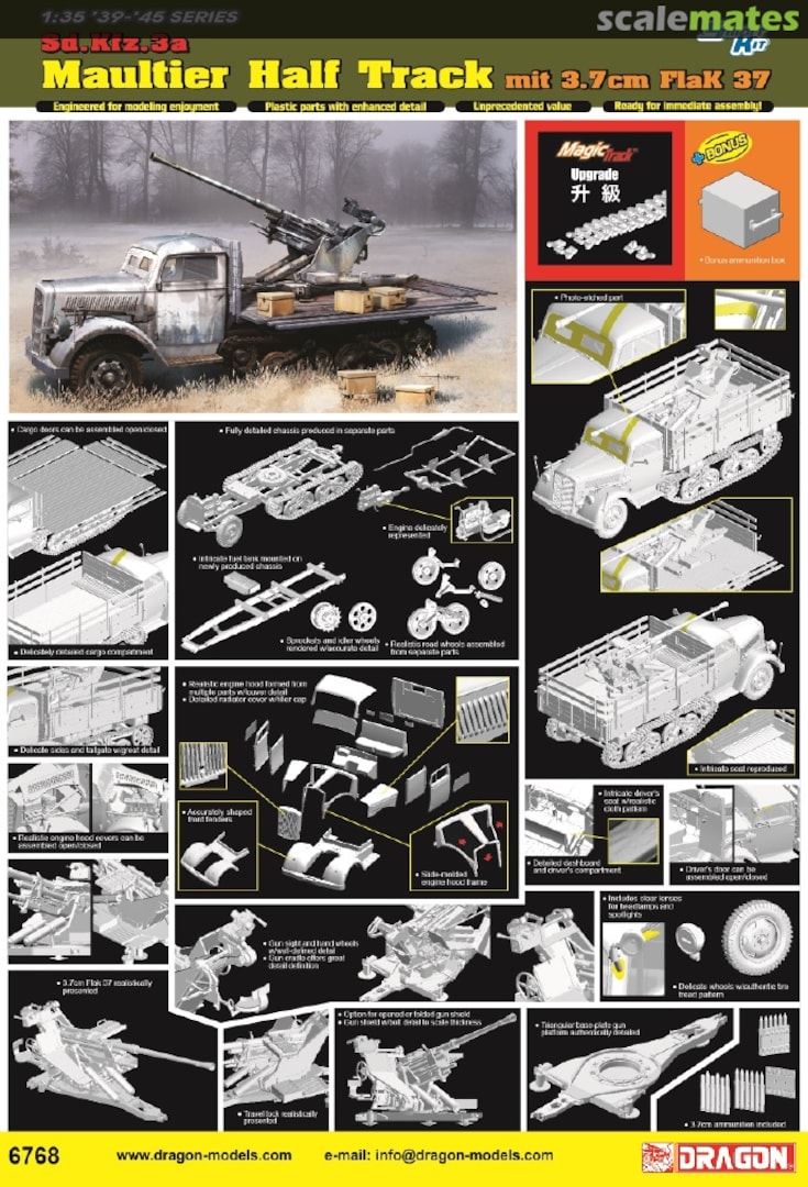 Boxart Sd.Kfz.3a Maultier Half Track 6768 Dragon Boxart Sd.Kfz.3a Maultier Half Track 6768 Dragon