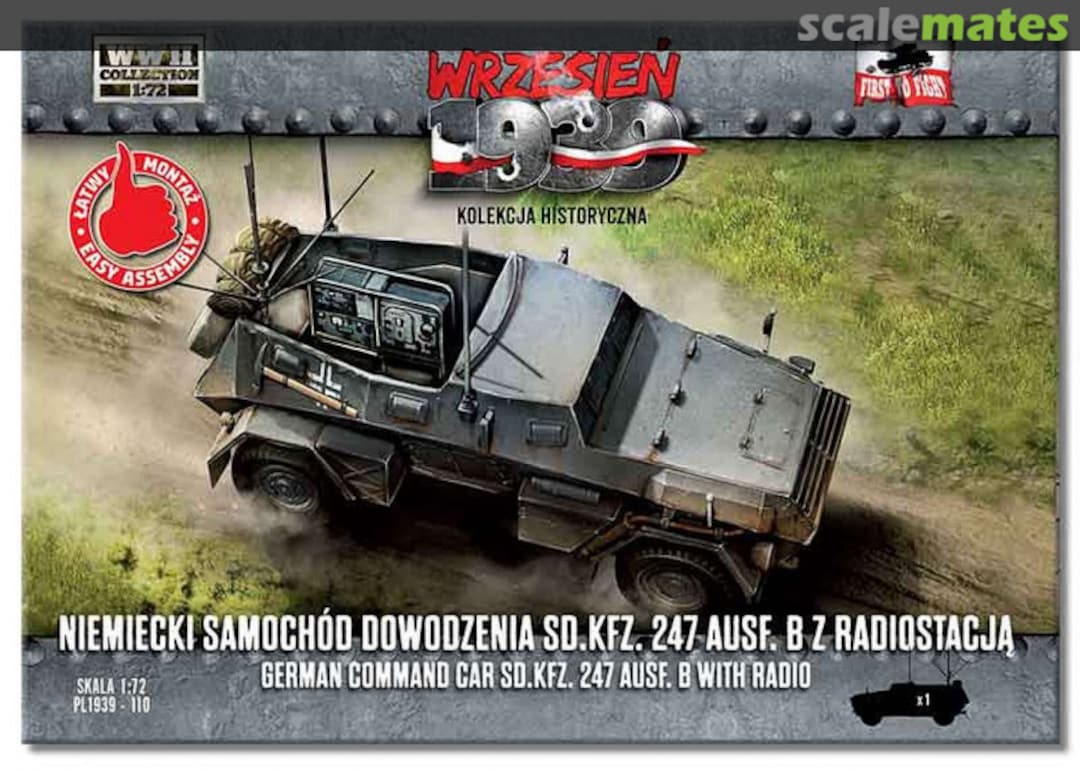 Boxart Sd.Kfz. 247 Ausf. B with Radio PL1939-110 First to Fight Boxart Sd.Kfz. 247 Ausf. B with Radio PL1939-110 First to Fight
