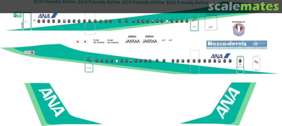 Boxart Dash-8 A-net/central ANA Eco D8-400-15 Nazca decals Boxart Dash-8 A-net/central ANA Eco D8-400-15 Nazca decals
