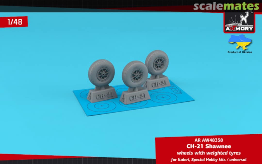 Boxart Piasecki H-21 Shawnee wheels with weighted tyres aw48358 Armory Boxart Piasecki H-21 Shawnee wheels with weighted tyres aw48358 Armory